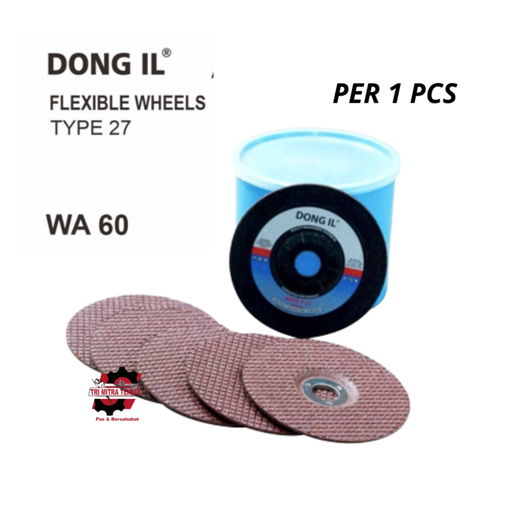 1 PCS DONG IL Flexible (Batu Poles Gerinda Fleksibel) WA60 F-27 4 inch