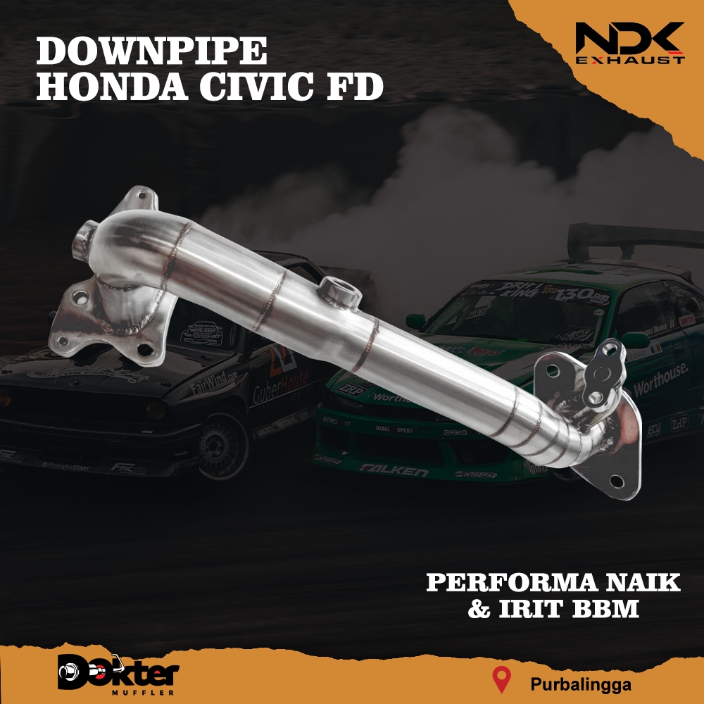 DOWNPIPE MOBIL RACING HONDA CIVIC FD NDK EXHAUST