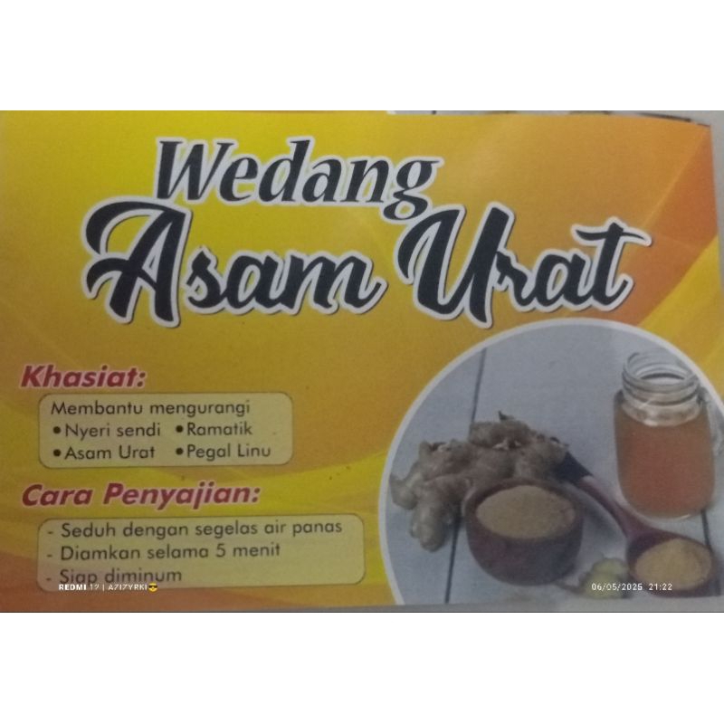 

wedang racik rempah asam urat