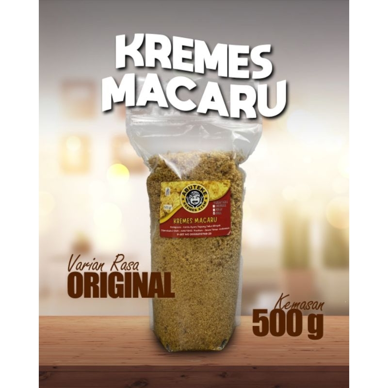 

Camilan Snack Murah Untuk Keluarga Kremes Macaru Kemasan 500 gr Rasa Original Enak Gurih Renyah