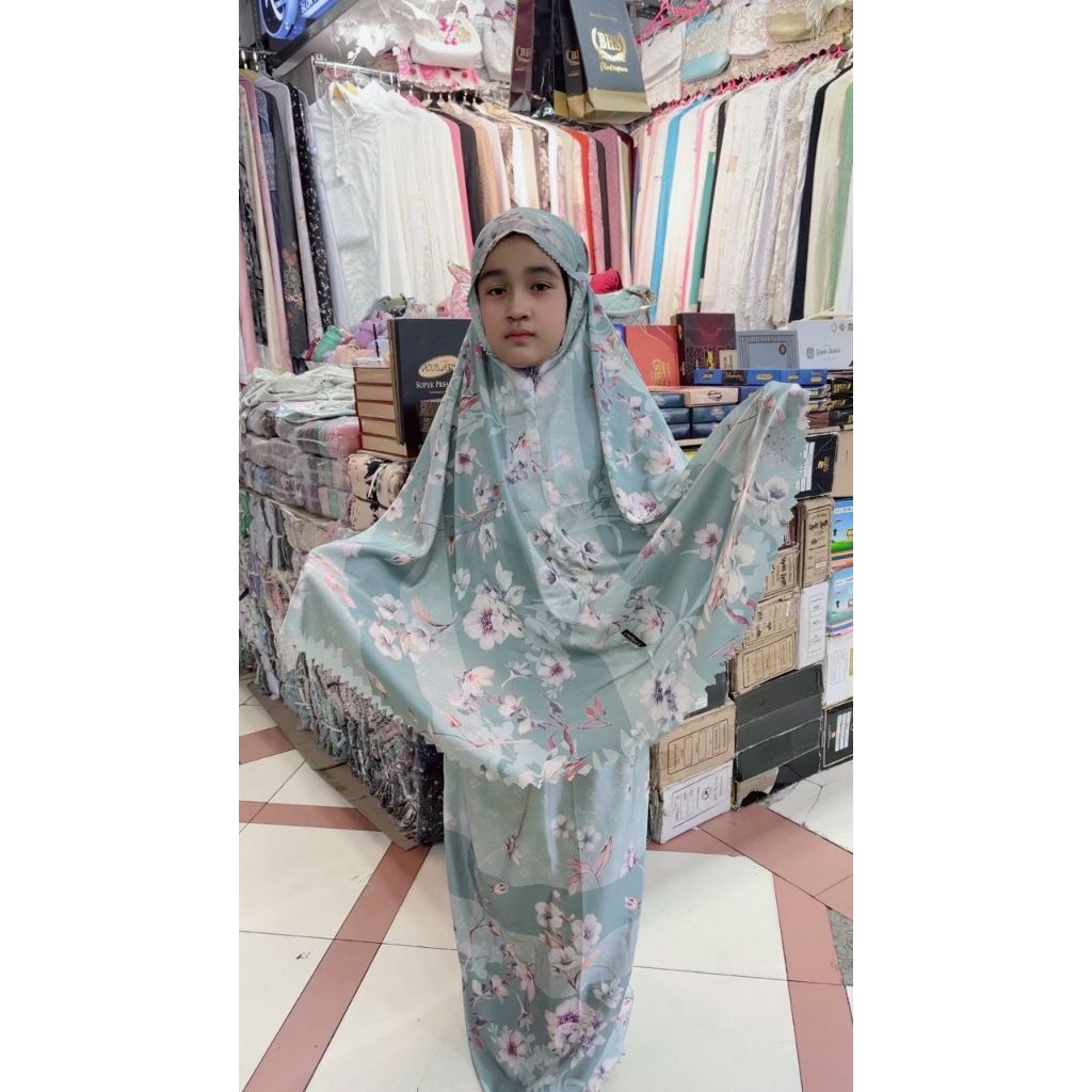 Mukena Anak Armani Silk Laser Carissa