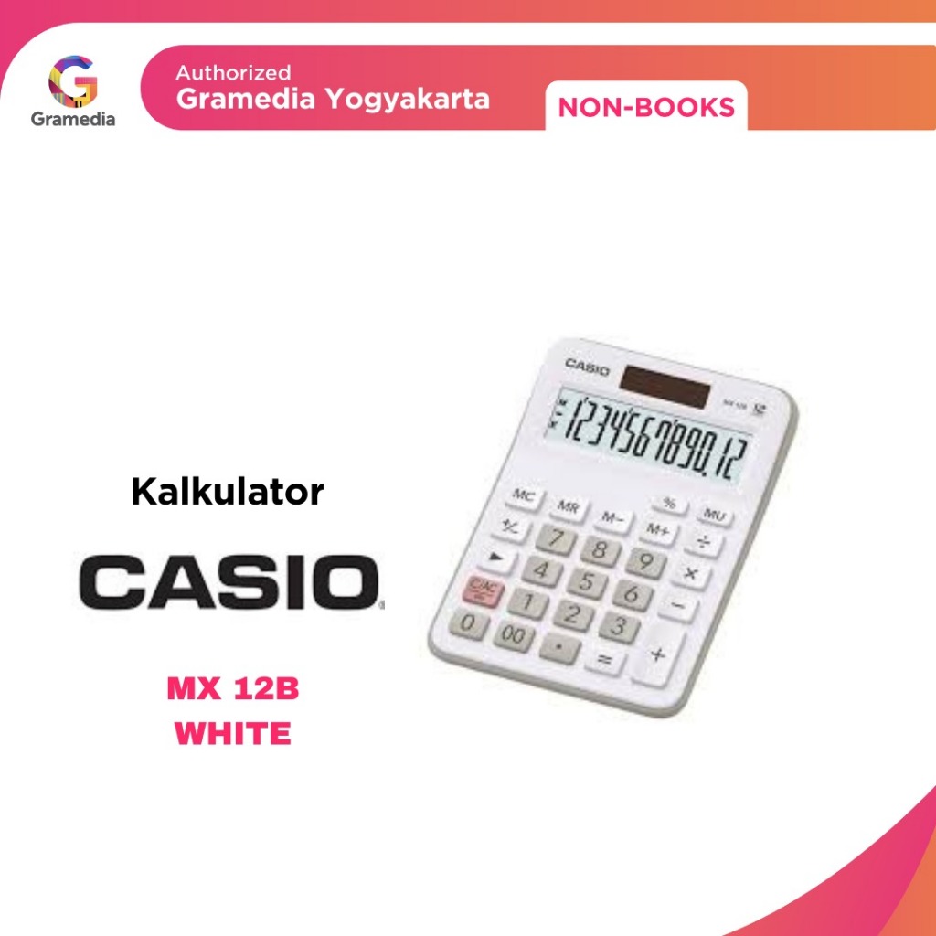 

Gramedia Yogya - Jaya Utama Kalkulator Casio MX-12 B