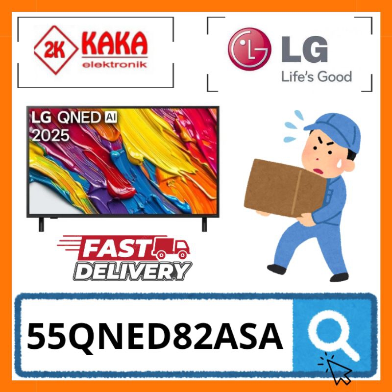 LG 55QNED82ASA LED QNED TV 55 INCH 4K UHD SMART TV AI LG 55QNED82