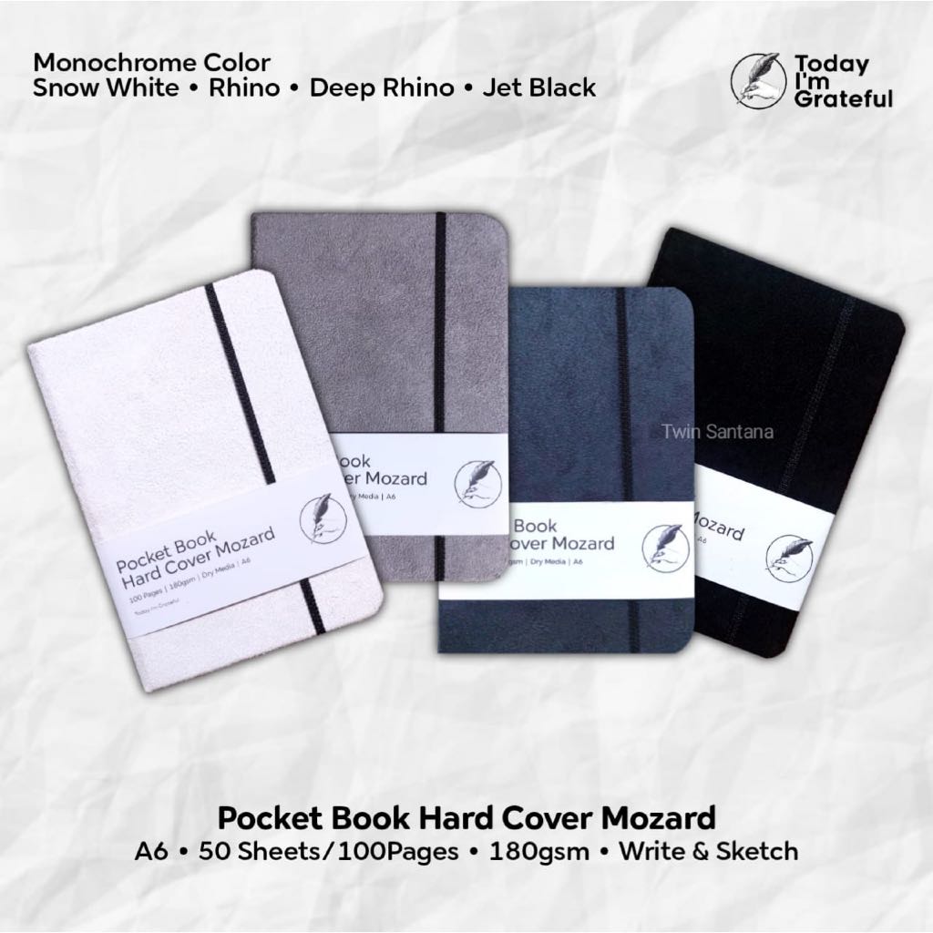 

Sketchbook A6 Pocket Grateful Jurnal Mozard - Buku Gambar A6 180gsm 100 Lembar