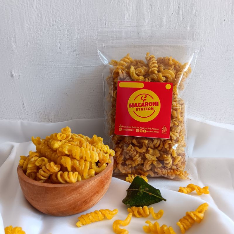 

Makaroni Spiral Reguler Bantet Daun Jeruk Pedas