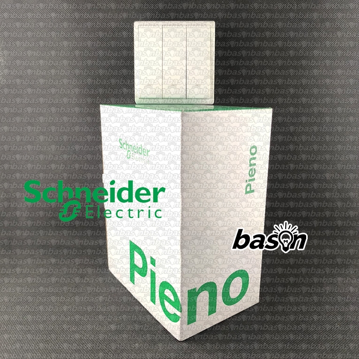 Schneider PIENO 3 Gang / 4 Gang 1 Way - Saklar 3 / 4 Tombol 1 Arah - Full Frame - Tombol Jumbo Tripl