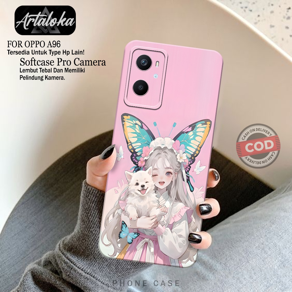 Case Hp OPPO A96 Fashion Case Kartun Softcase OPPO A96 Casing OPPO A96 Kesing OPPO A96 Silikon OPPO 