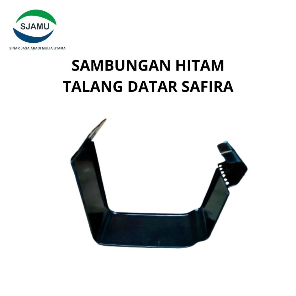 Aksesoris Talang Air Rumah (SJAMU Talang Metal) Sambungan Talang Safira Hitam