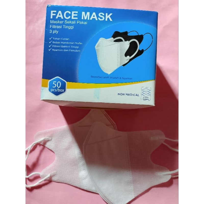 Masker Wajah Sekali Pakai Face Mask Masker Non Medis