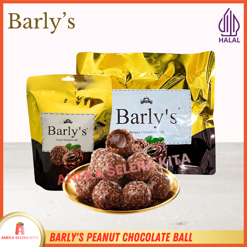 

Barlys Peanut Chocolate Ball / Cokelat Bulat Dilapisin Kacang Halal 65gr & 195gr