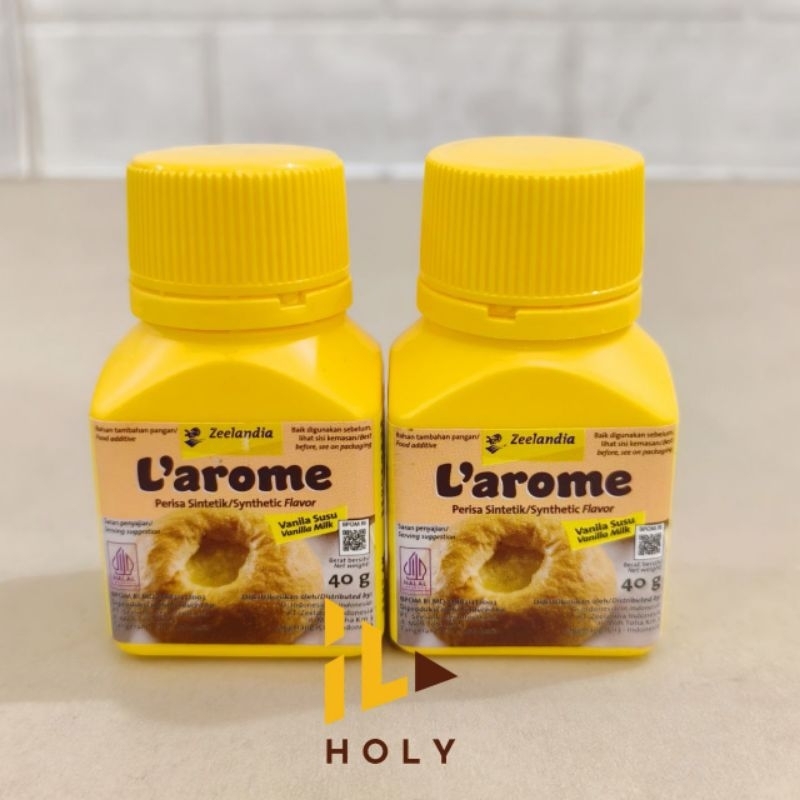 Larome Perisa Bubuk Vanilla (40gr) / Larome Vanilla Susu