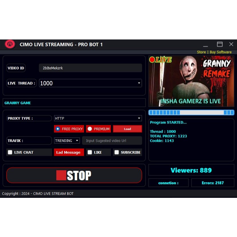Tools Youtube Live Streaming 100-1K Live online views