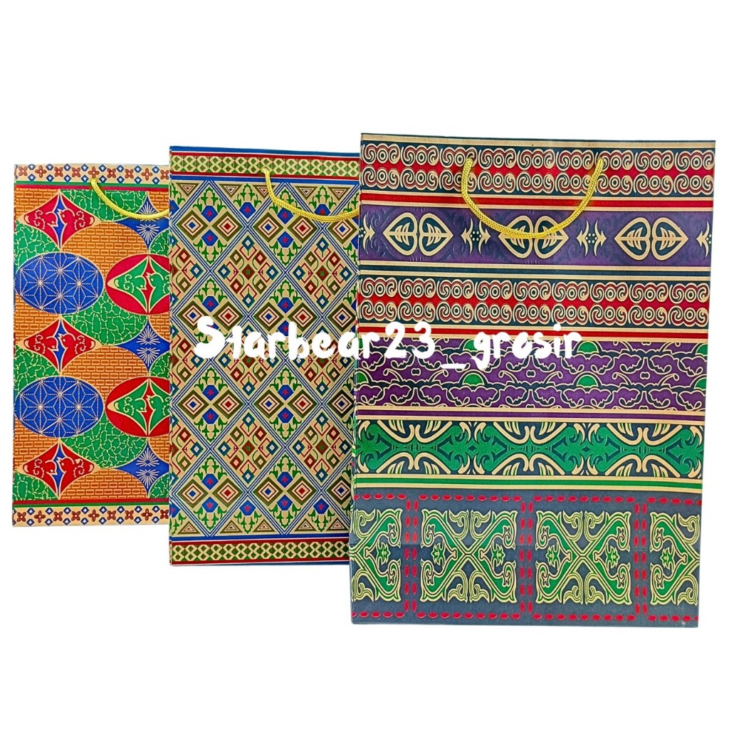 

Paperbag Batik Samson Motif Kembang Kencana