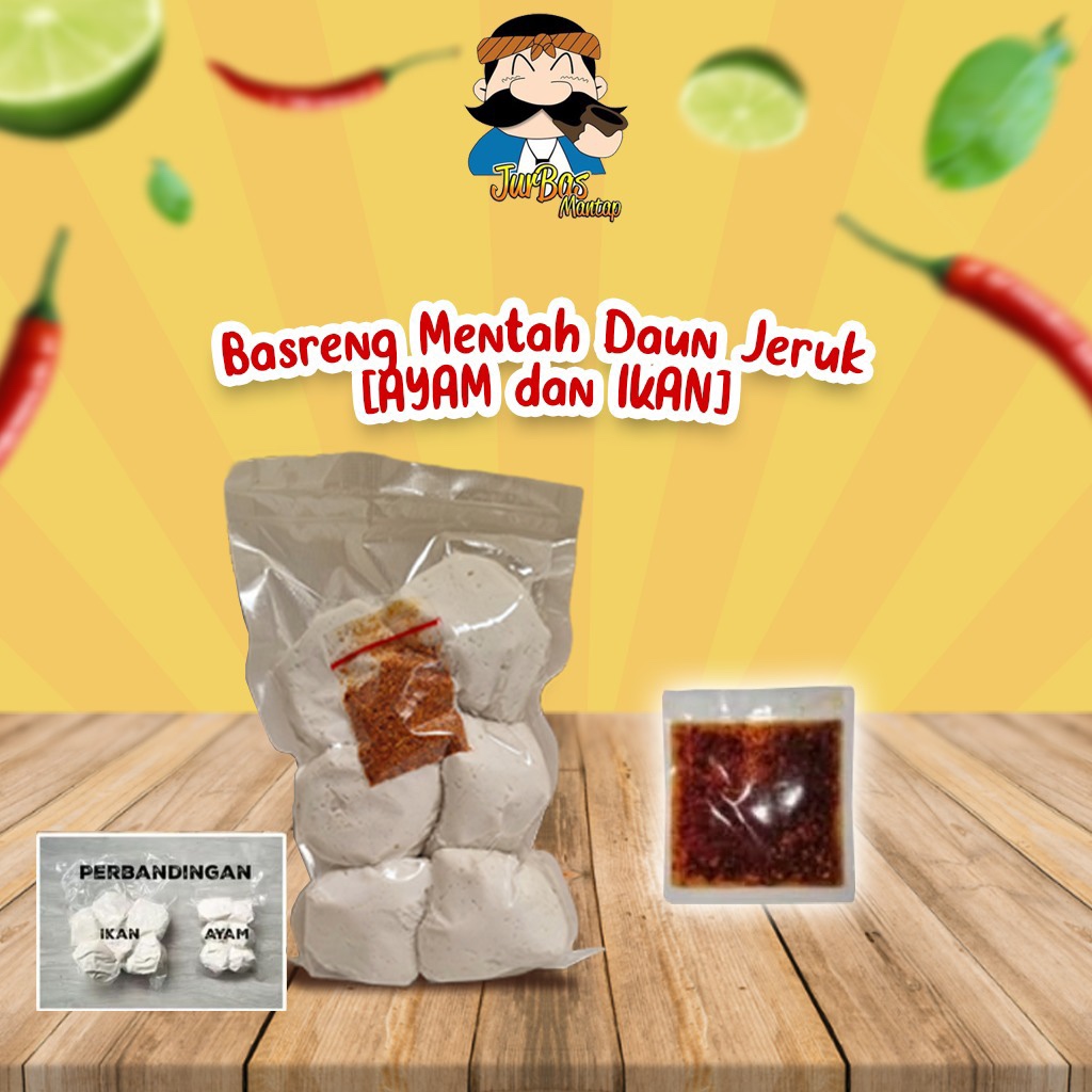 

Basreng Mentah Daun Jeruk (Ayam & Ikan)