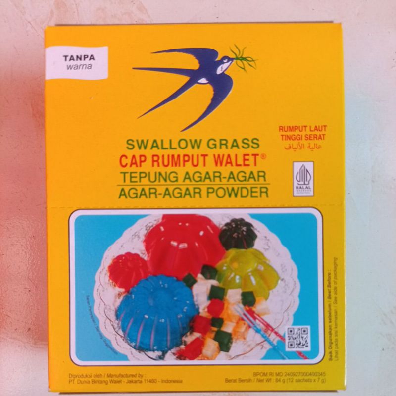 

Tepung Agar-agar Swallow Grass Brand