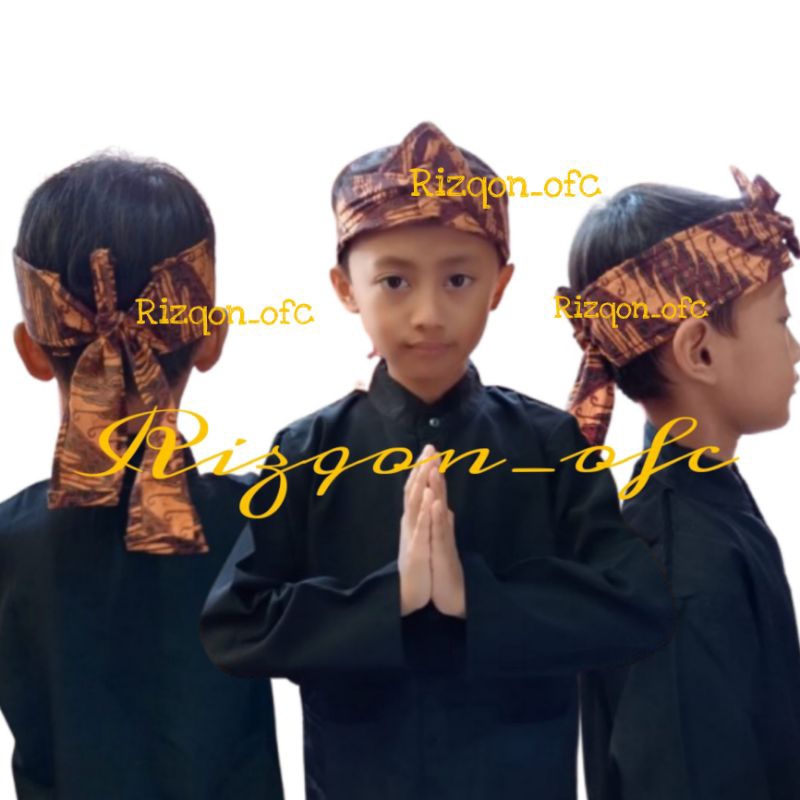 Ikat Kepala Sunda Iket Kepala Laki Laki Iket Kepala Instan Iket Kepala Sunda Anak Laki Laki Ikat Kep