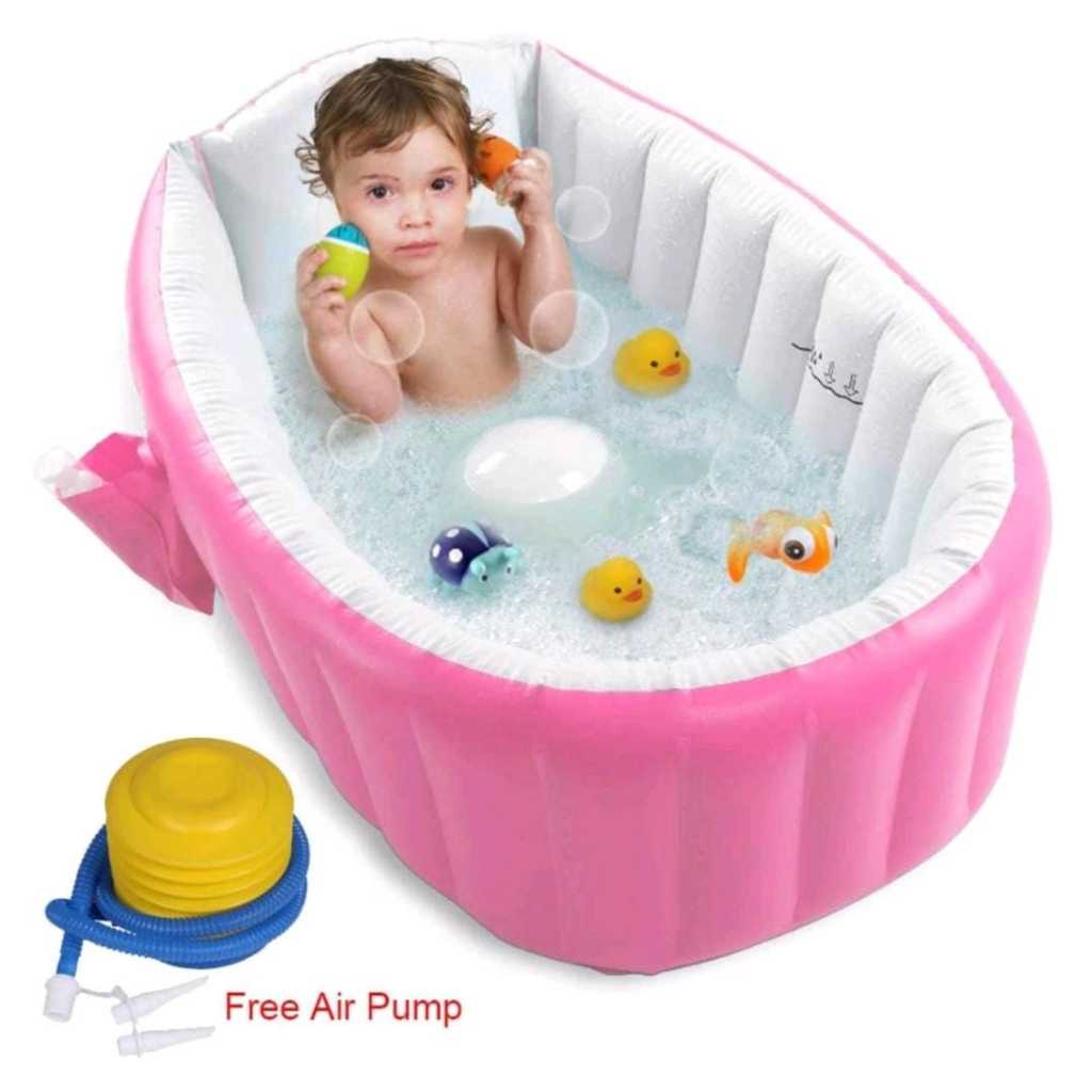 Baby Bathtub - Bath Tub for Newborn / Inflatable Kolam Mandi Bayi