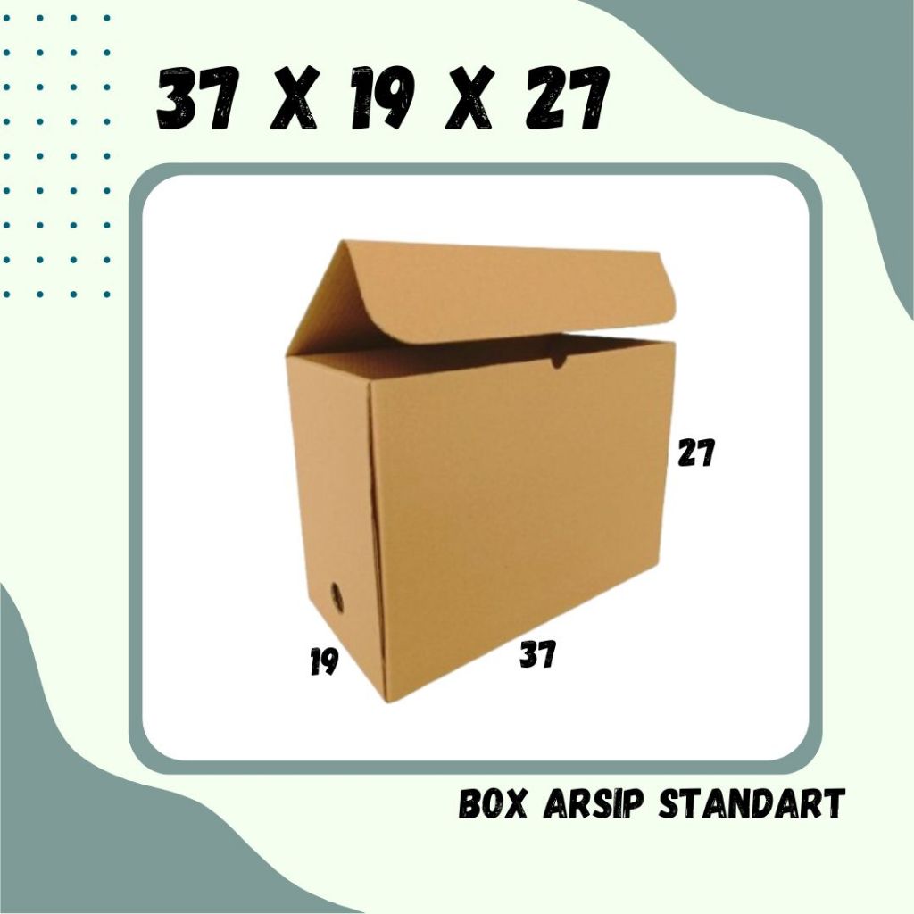 

Box Arsip Standart 37x19x27 Coklat Polos Kardus Arsip Packing/polos/Arsip/File/filebox/arsipbox/ box Dokumen