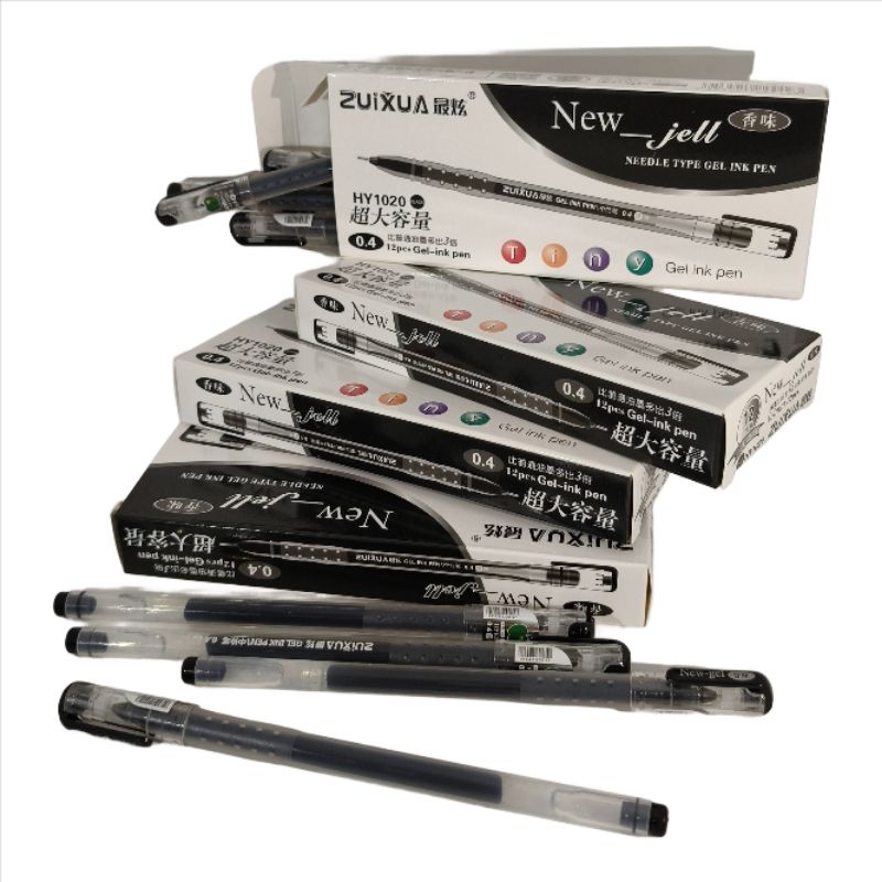 

[COD] BOLPOIN APEL /PULPEN GEL ZUIXUA NEW JELL ISI 12pcs-PULPEN GEL NEW JELL 0.4mm/ PULPEN GEL ZUIXUA 0.4 mm [ 1 Box isi 12 ] Pen Gel / pulpen gel / pulpen Apple / Bolpoin Hitam / Bolpoin Biru