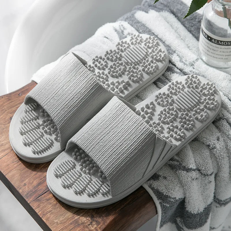 Sandal Pijat Terapi REFLEKSI Pria Wanita 42-43 Gray / Sandal Karet Rematik SeloP Dewasa