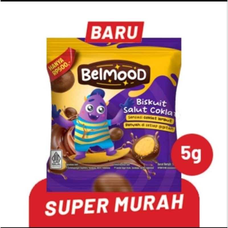 

Belmood biskuit salut coklat 5gr dpt 2 renteng
