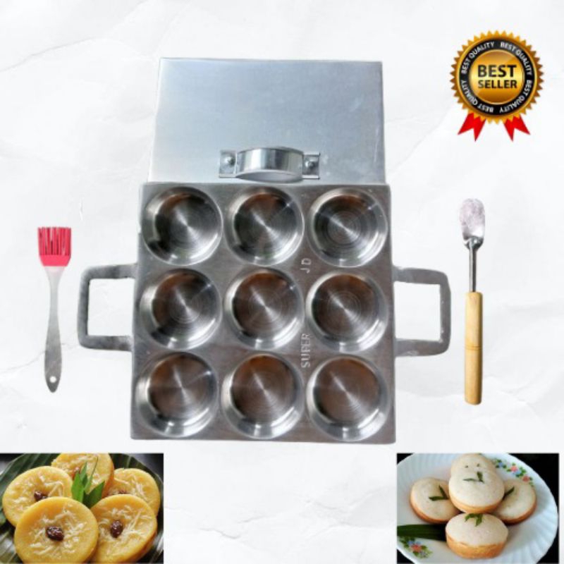 Cetakan kue lumpur apem bikang isi 9 lubang
