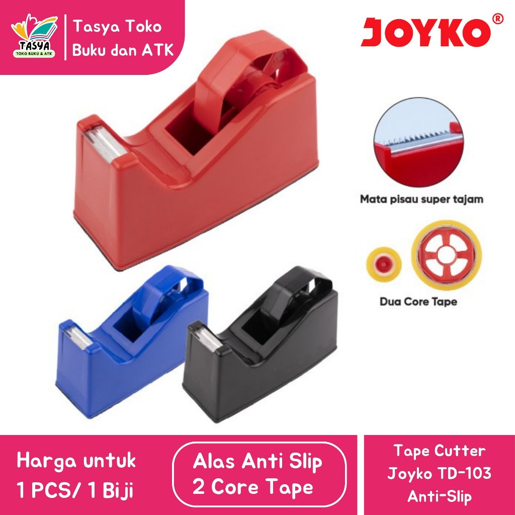 

(JOYKO) Tape Dispenser | Tape Cutter Alas Anti Selip TD-103