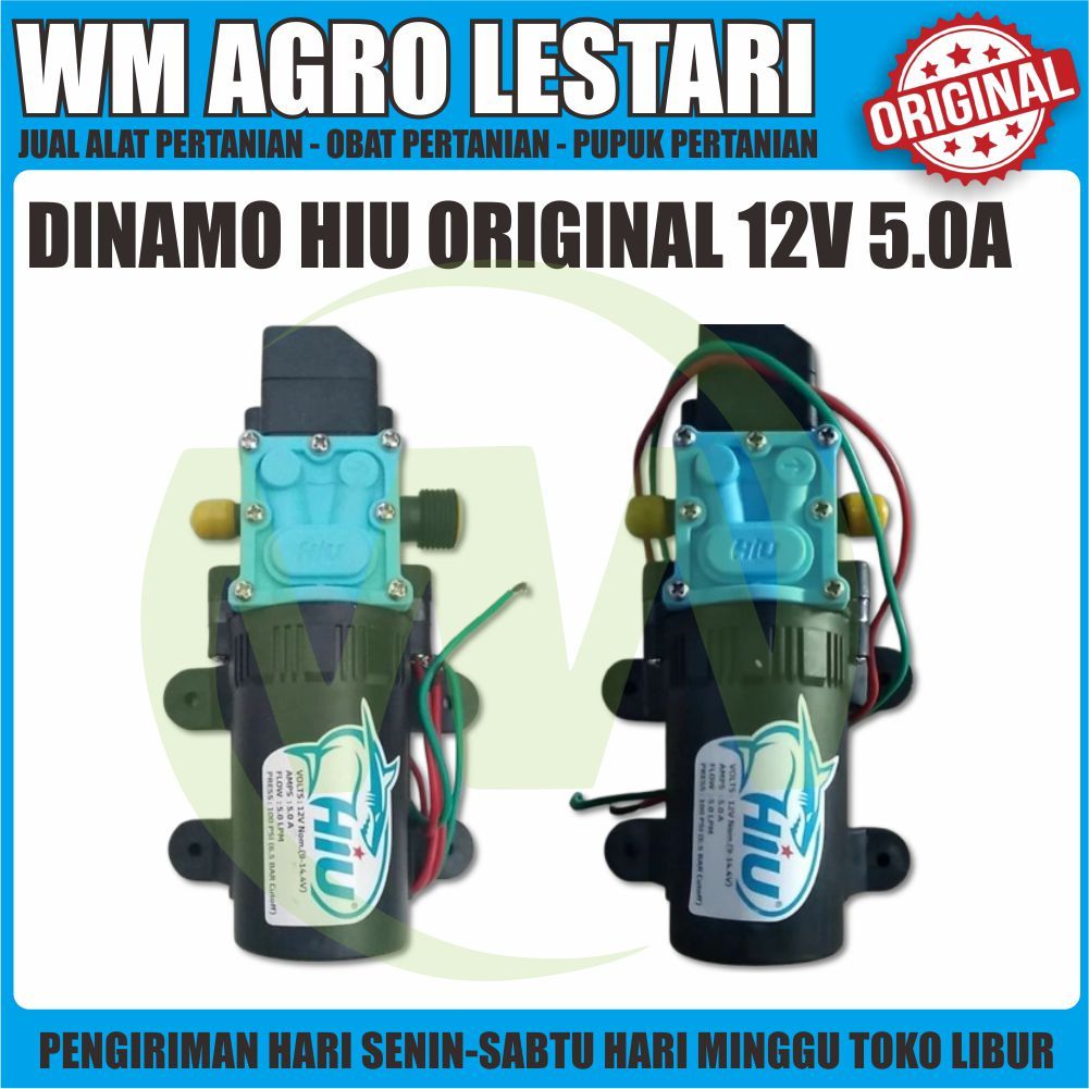 Dinamo HIU 100psi 12V 5A 5LPM Sinleader Shell Nagasaki cuci motor AC jet cleaner