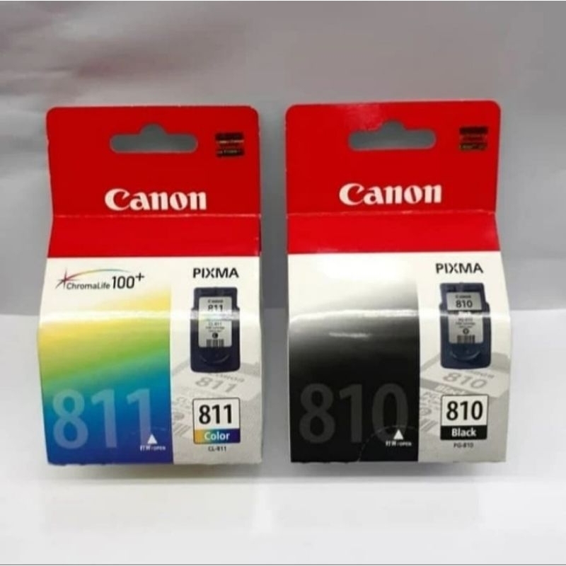 Tinta Canon 811 Color + Canon 810 Black Original 1paket
