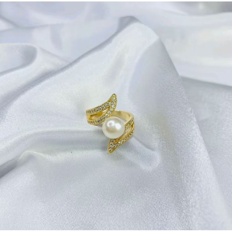 Cincin Mutiara asli Lombok model zeed