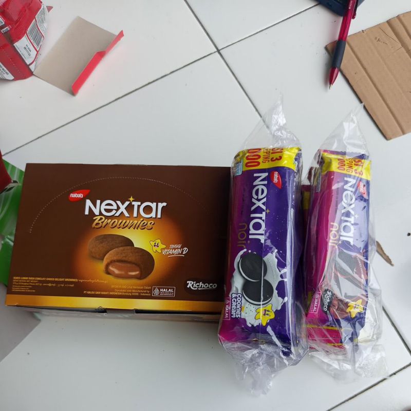 

NEXTAR BROWNIES COKLAT ISI 10 270G/ NEXTAR NOIR COOKIS/RICHOCO RETENG ISI 10