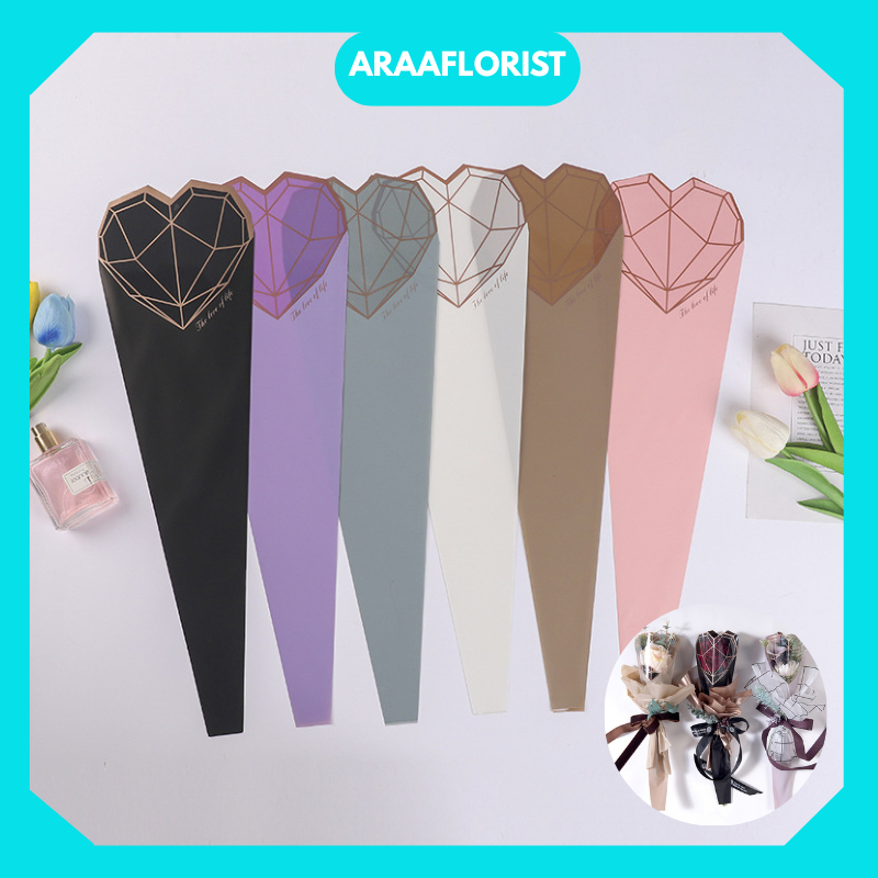 

SF01 20 LEMBAR Plastik Pembungkus Bunga Mini Buket Plastik Bunga Mawar Per Tangkai