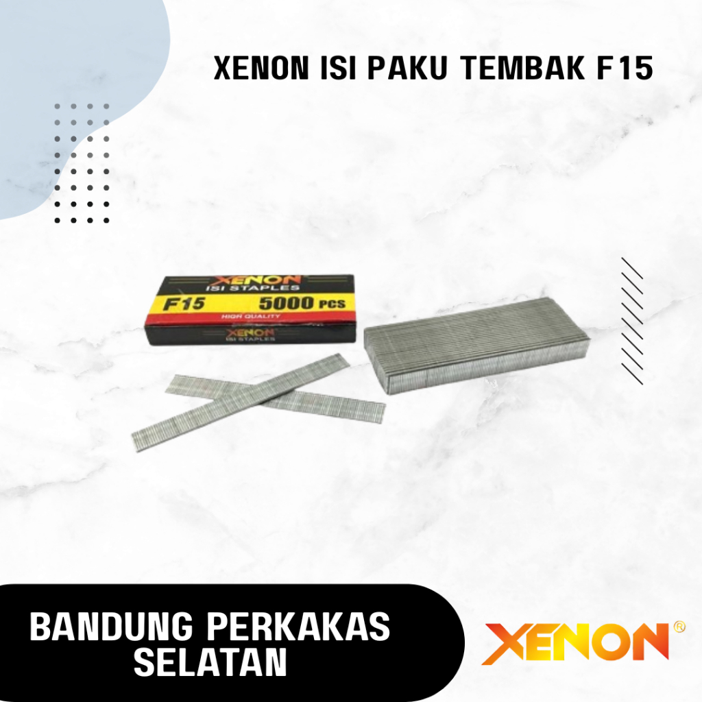 

XENON Isi Paku Tembak F15 - Refill Air Nailer Gun Paku Tembak Staples Bit Finish Nail F 15