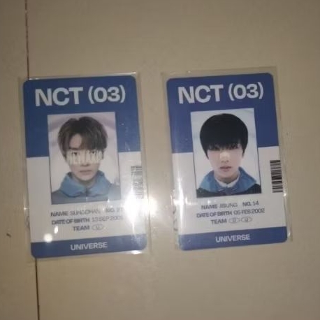 WTS PC NCT UNIVERSE ID CARD JISUNG DAN SUNGCHAN [READY STOCK]