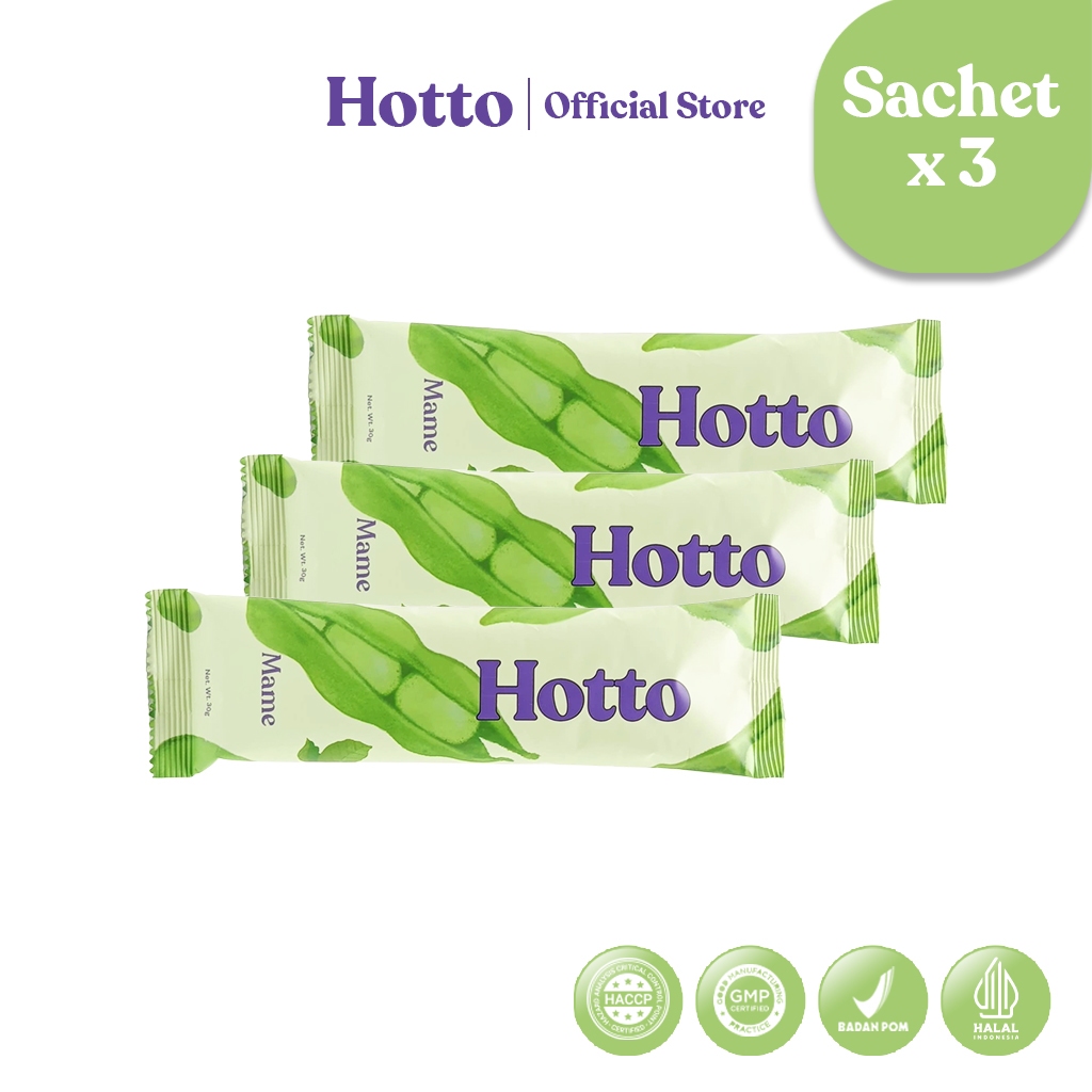 

Hotto Mame Multigrain with Edamame (3 Sachet) Bpom Halal