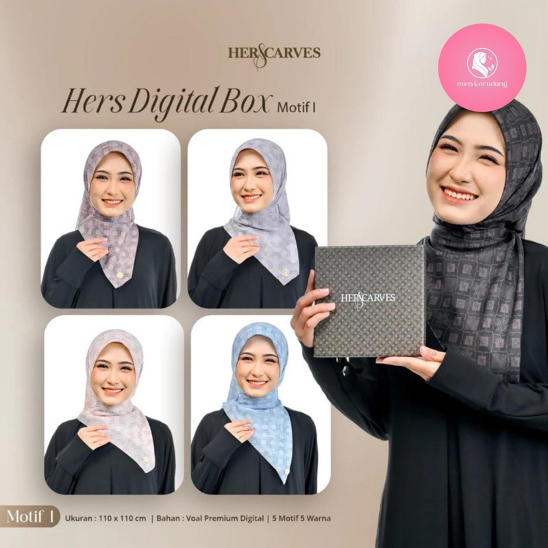 

PAKET USAHA (ISI 5PCS) KERUDUNG SEGIEMPAT MOTIF “HERS DIGITAL BOX” KEKINIANI
