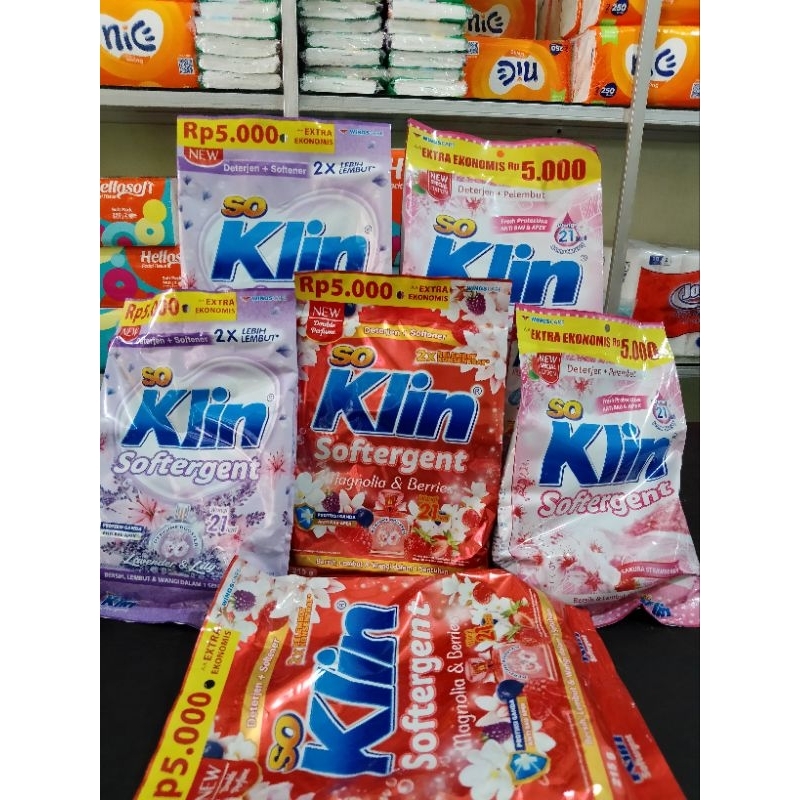 soklin 215 gram sabun cuci baju