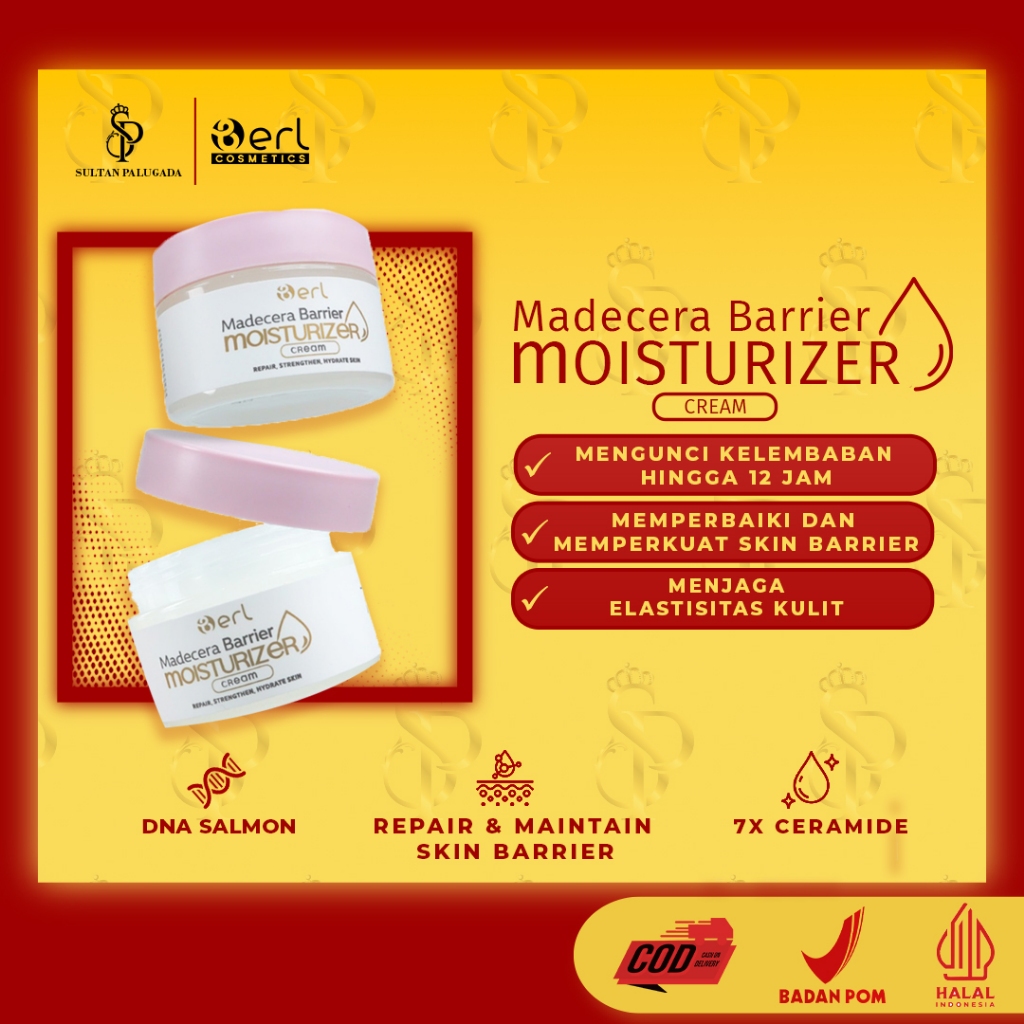 B ERL MADECERA BARRIER MOIZTURIZER CREAM melembabkan kulit kering