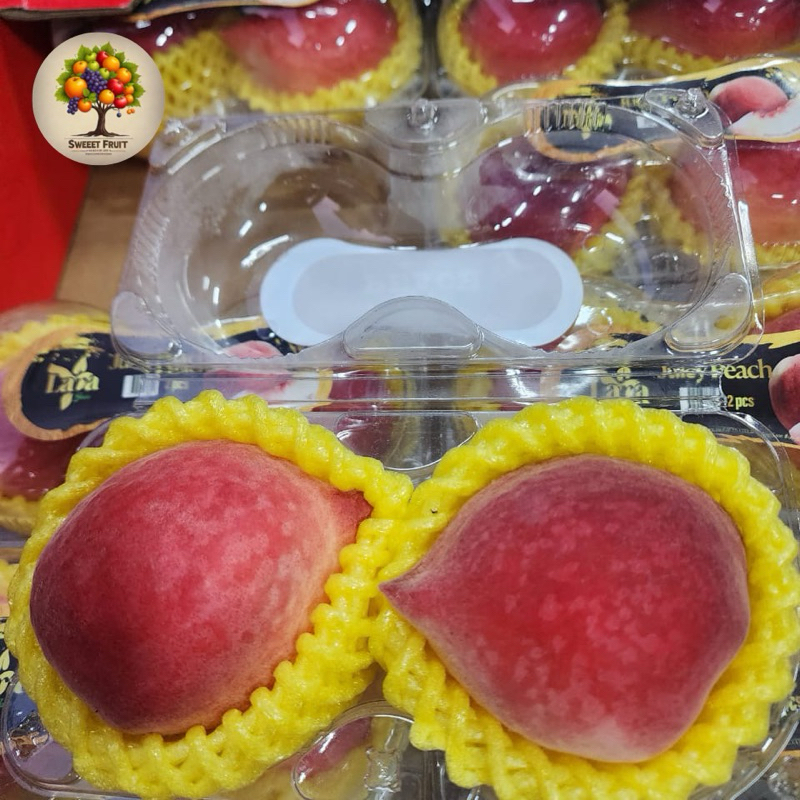 

Buah peach whit | Buah import peach white sweet 500gram / pack