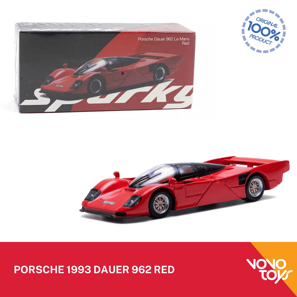 Sparky 1/64 Porsche 1993 Dauer 962 Red