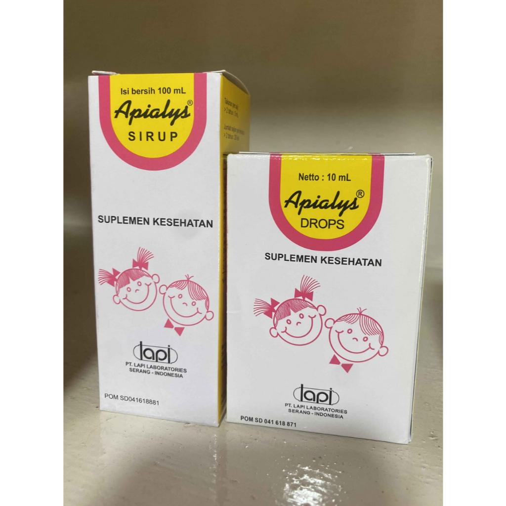 Apialys Drop / Apialys Sirup Botol vitamin bayi / anak meningkatkan napsu makan