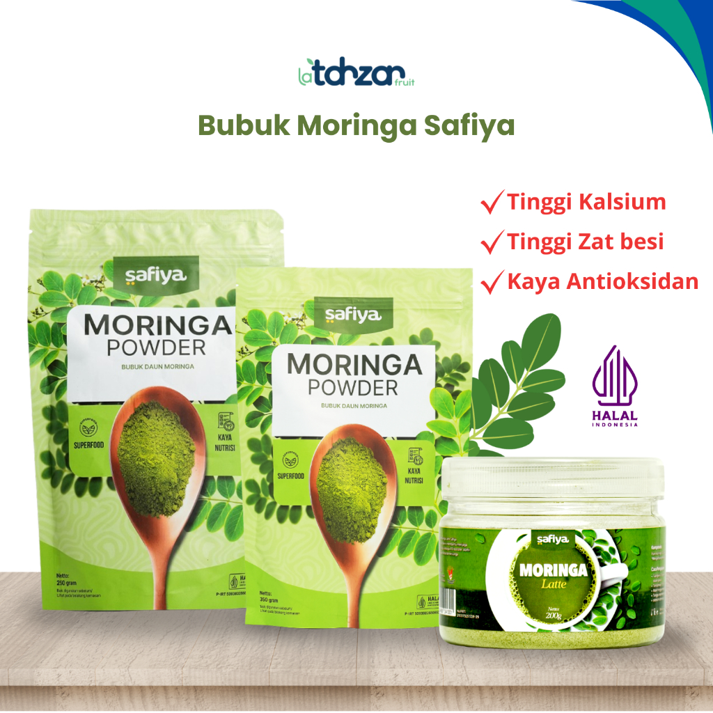 

Bubuk Moringa Safiya All Varian Serbuk Daun Kelor Organik