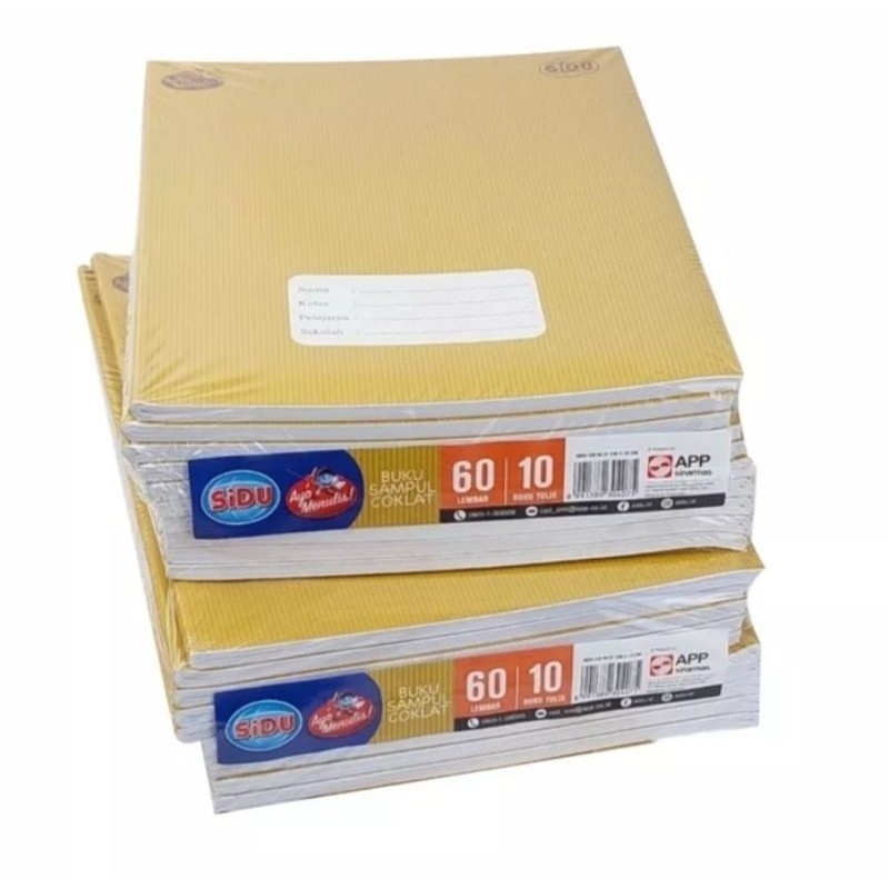 

Buku tulis/Buku tulis SIDU 60 lembar/Buku tulis SIDU sampul coklat