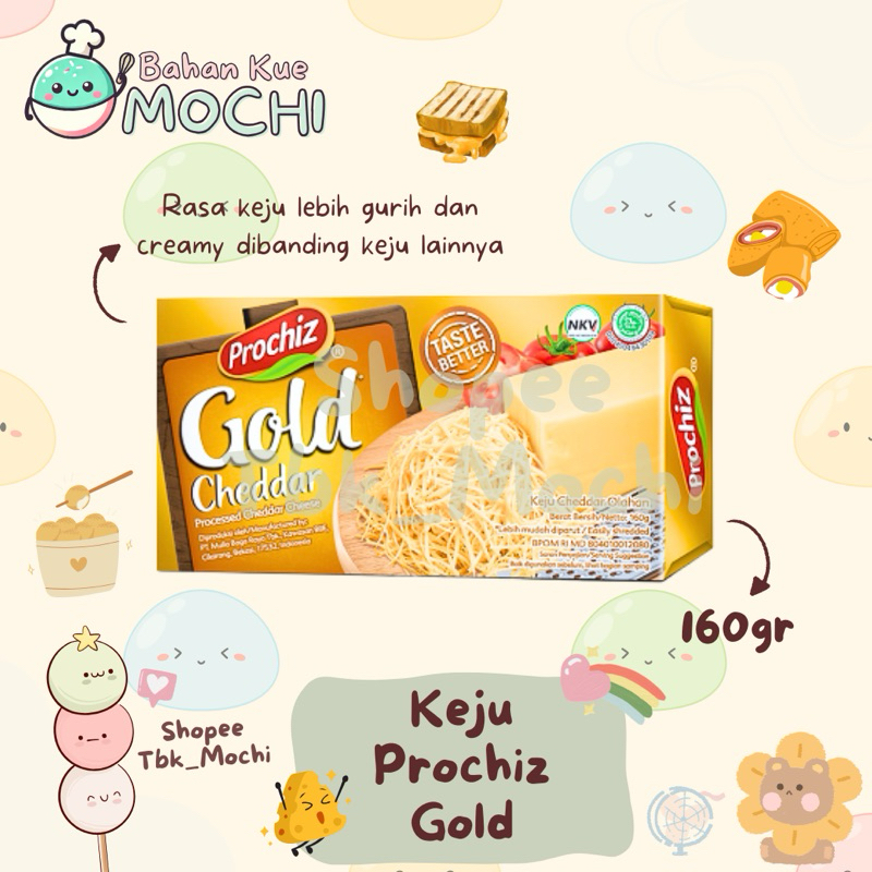 

Keju Prochiz Gold 160gr / Keju Prochiz 160gr / Keju Cheddar Prochiz Gold 160gr