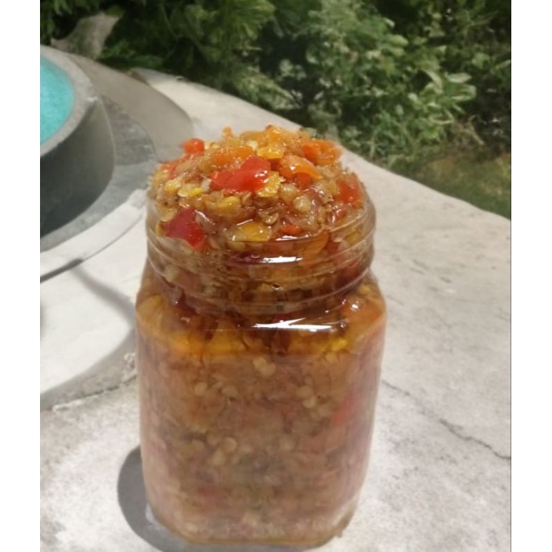 

sambal bawang kemasan botol 150 gr,sambal siap saji