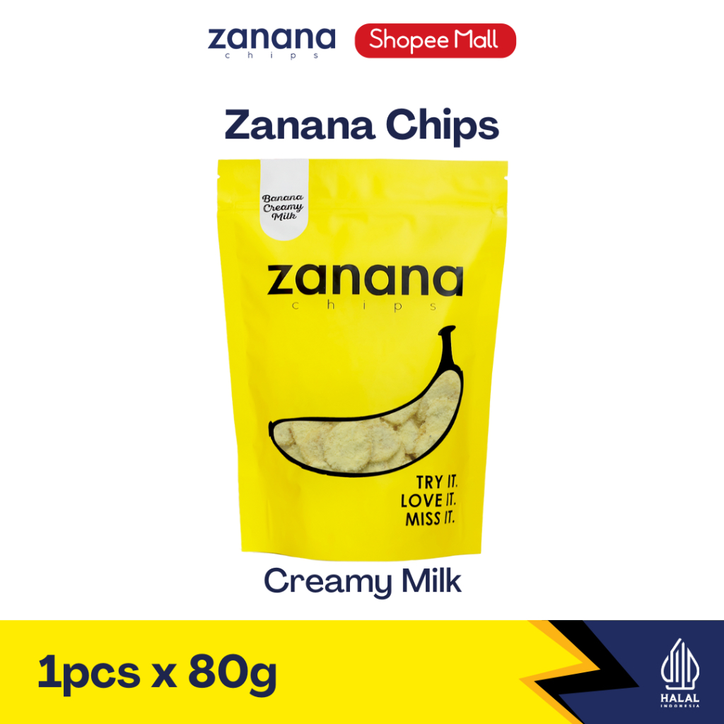 

Zanana Chips Creamy Milk | Keripik Pisang Bumbu Tebal dan Renyah