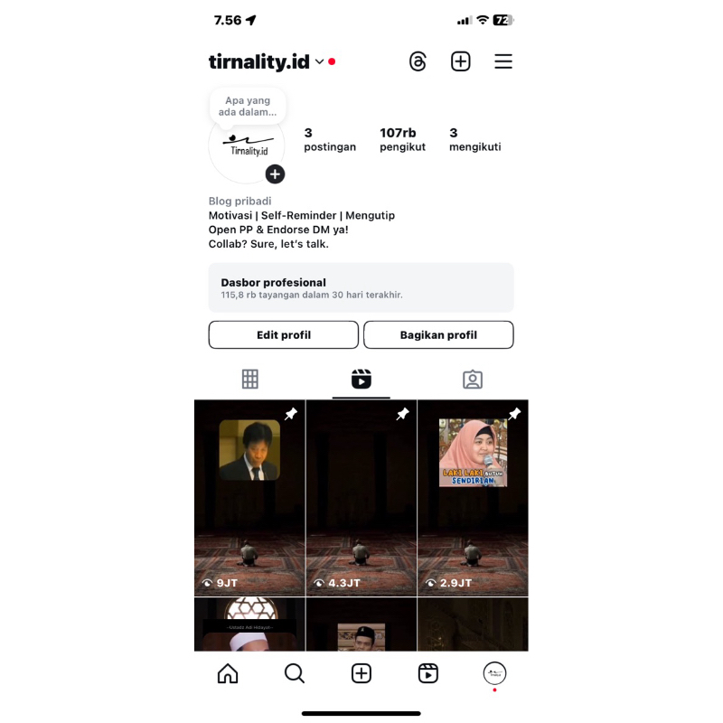 AKUN INSTAGRAM 100K FOLLOWERS REAL OGANIK AKTIF