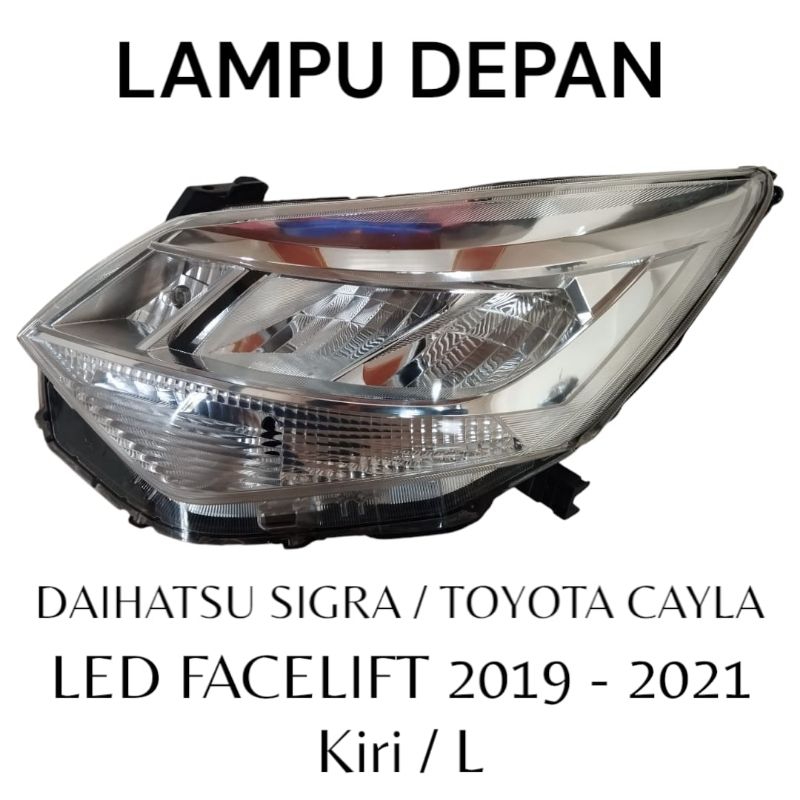Headlamp reflektor lampu depan Mobil DAIHATSU SIGRA Led facelite taun 2019-2021 sebelah kiri origina