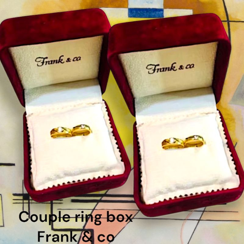 SALE BOX GELANG ATAU CINCIN COUPLE FRANK & CO UNTUK HADIAH / HANTARAN/ SESERAHAN/ LAMARAN  NEW CONDI