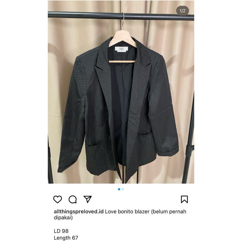LOVE BONITO black blazer NEW
